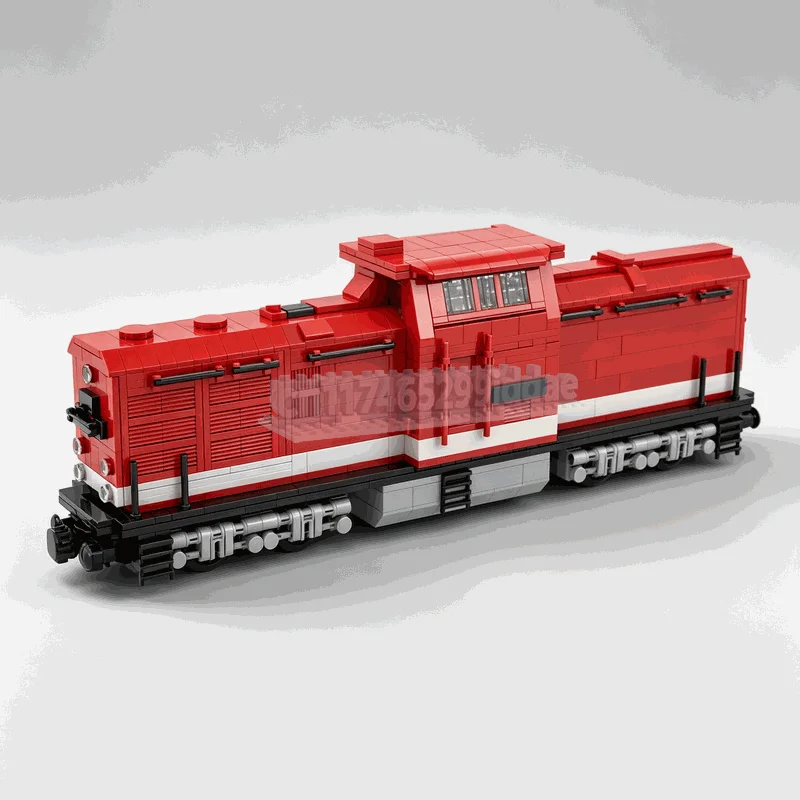 NEW 1087PCS Control Diesel Locomotive Building Blocks Red Railway Train Model DIY Assembly Toy Creative Display Festival Gifts