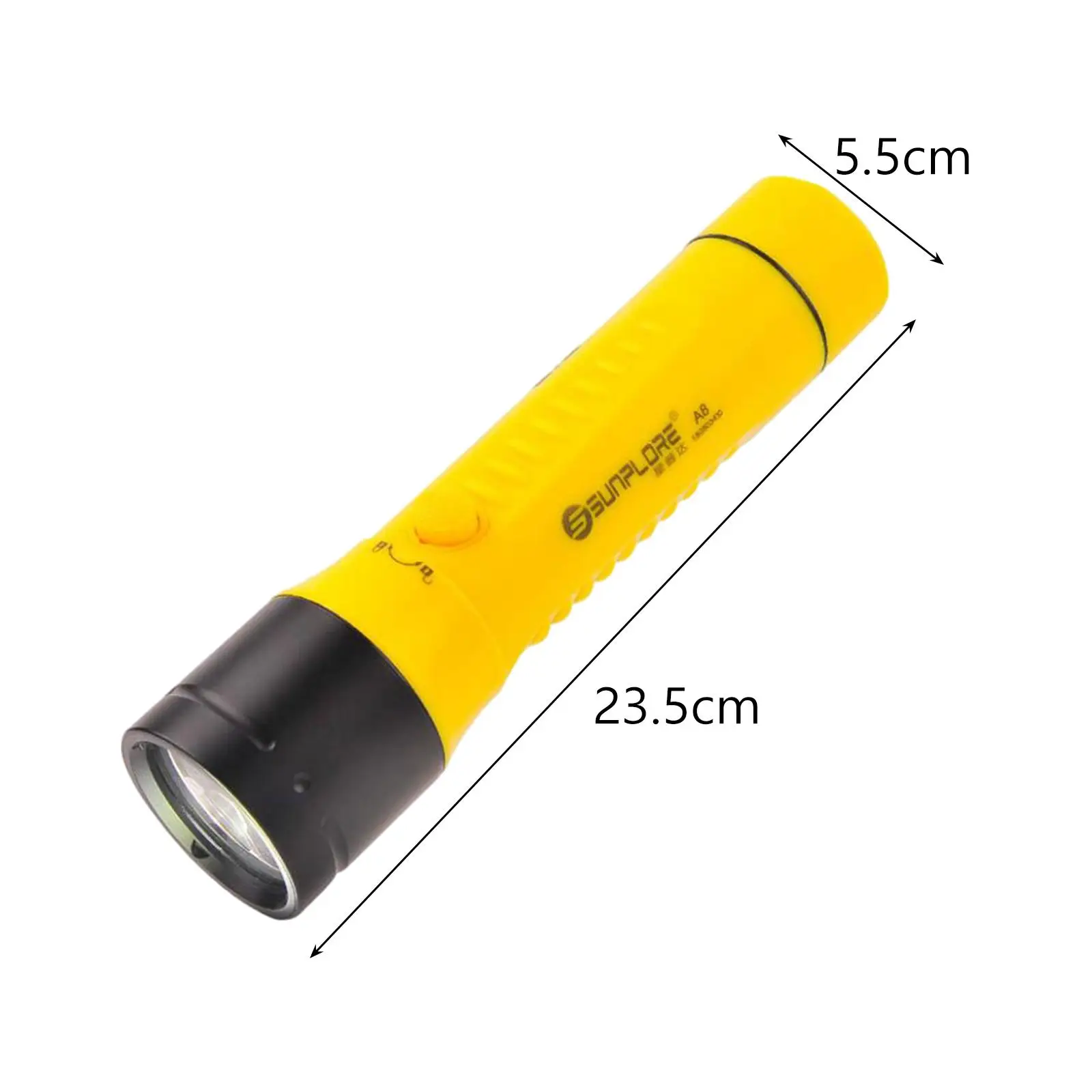 Scuba Diving Flashlight Waterproof Underwater Light for Outdoor Emergency