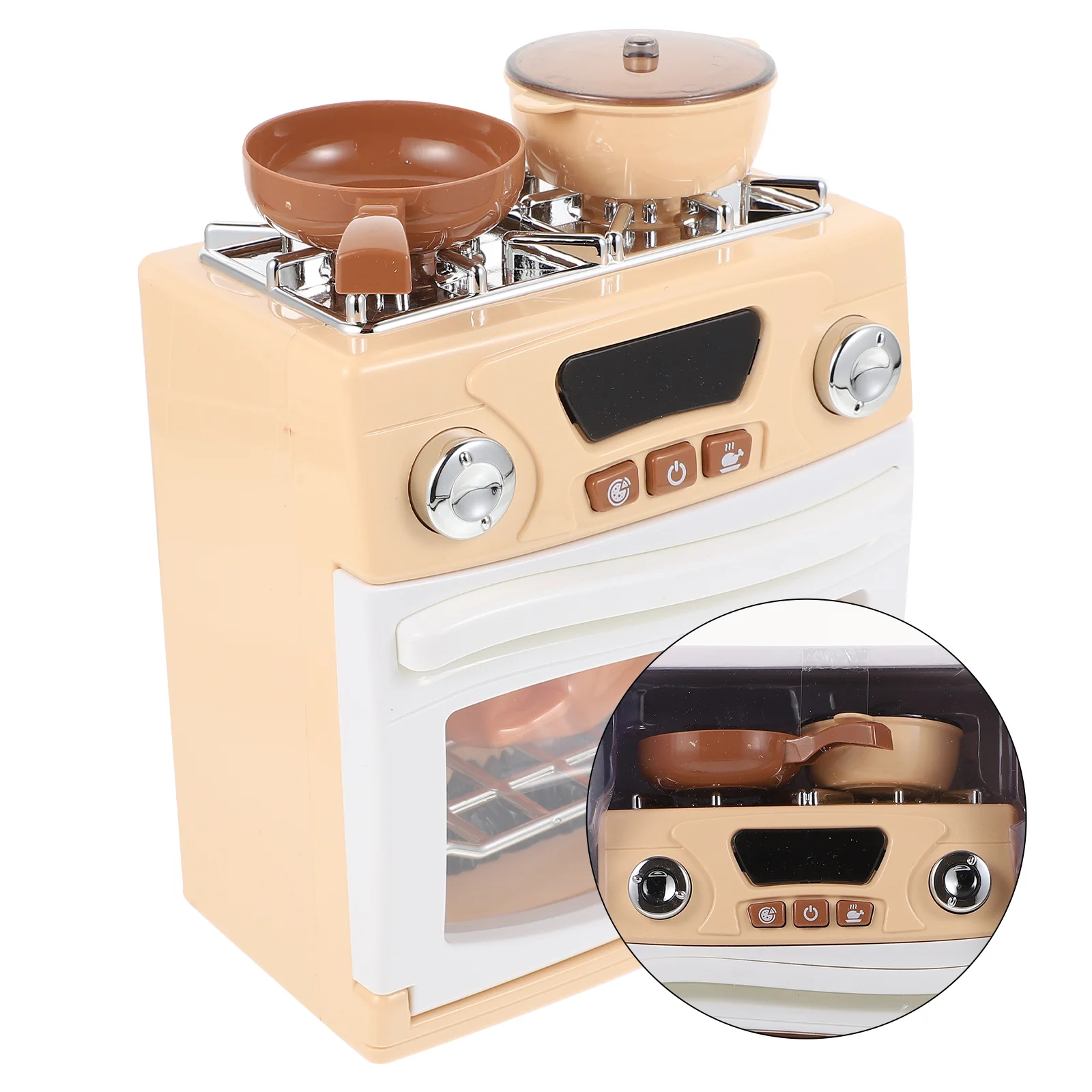 

1Pcs Simulated Oven Machine Plastic Mini Baking Machine Creative Lighting Sound Effects Children Gift Home Appliance