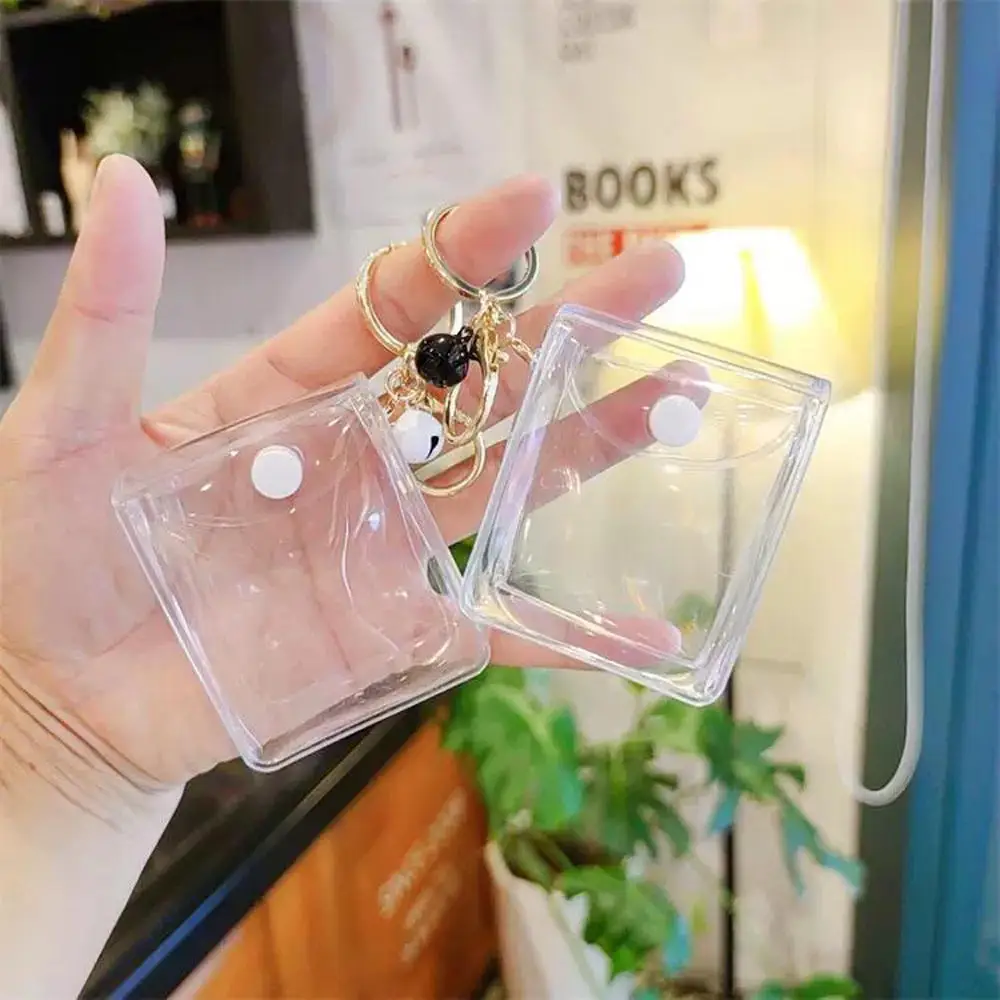 Simple Transparent Coin Purse Waterproof Pvc Mini Wallet Coin Pocket Bag Women Girls Multipurpose Storage Bag Cosmetic Bag