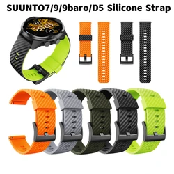 Galaone 24mm Silicone Strap For SUUNTO7/9/9Baro/Spartan Sport/Wrist Hr Watch Band Bracelet Two-Tone Fashion Rubber Wristband