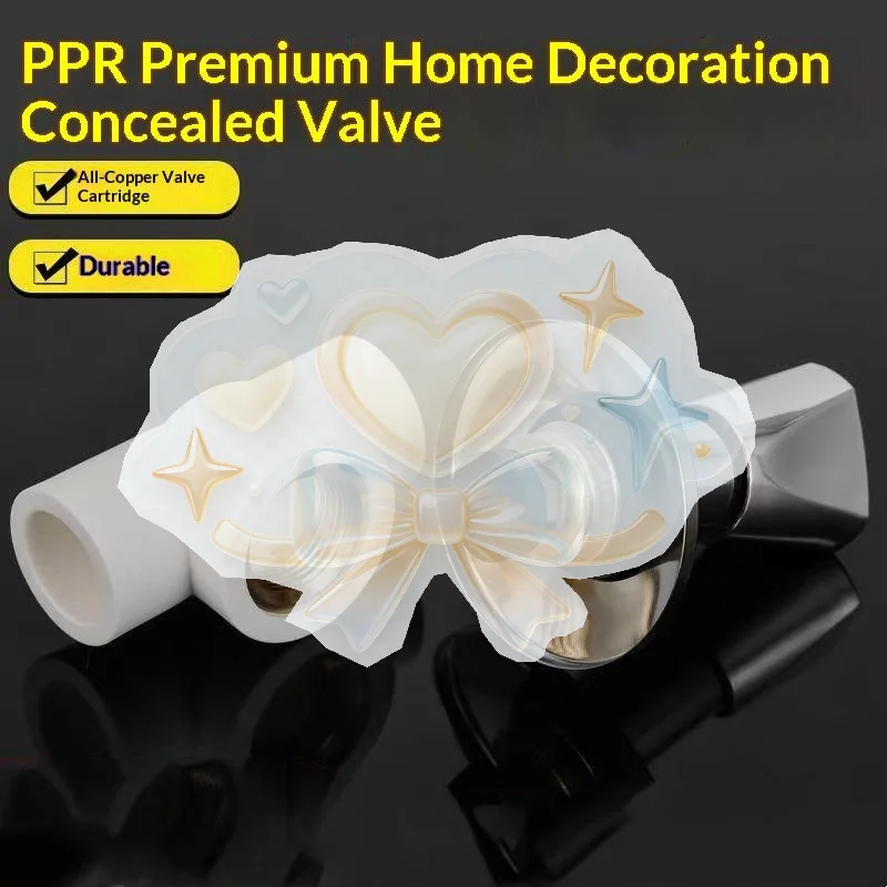 1/2 Inch PPR Water Stop Valve Dark Cross Wheel Slow Opening for Irrigation & Household Plumbing Use