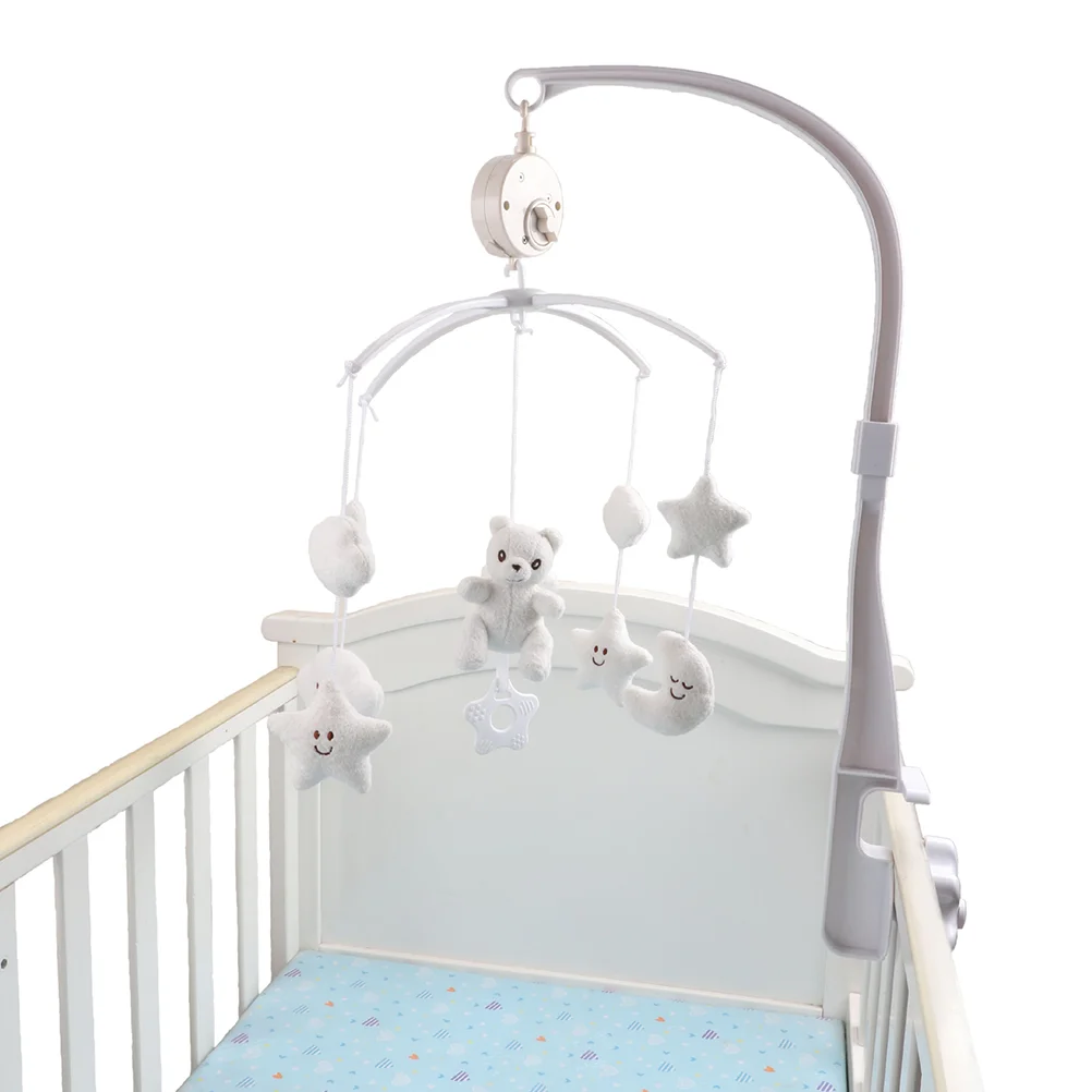 Nursery Bed Bell Baby Girl Boy Crib Rotating Mobile Polyester Music Shower Gifts