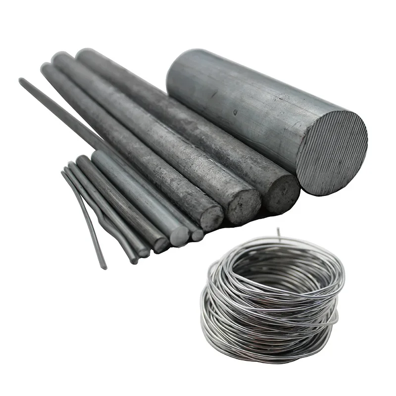Tige de fil de Zinc pur 0.3mm 0.5mm 0.6mm 0.8mm 1mm 1.2mm 1.6mm 2mm 3mm 4mm 5mm ~ 120mm