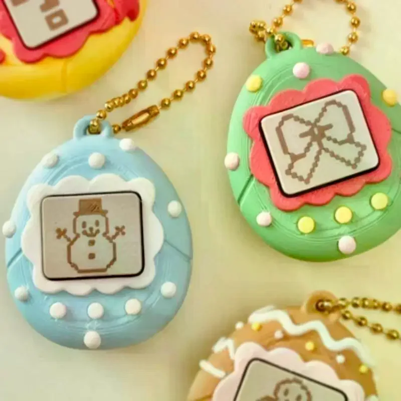 1 Pack 5cm 3D Printed Eco-Friendly: PLA Style Fidget Keychain Nostalgic Clicker Bag Charm Sturdy Gold Bead Chain