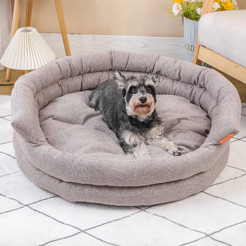 

Dog Cat Bed Winter Warm Sofa Kennel Small Medium Pet Orthopedic Dog Bed Puppy Indoor House Cat Cushion Pet Sleeping Mat Supplies