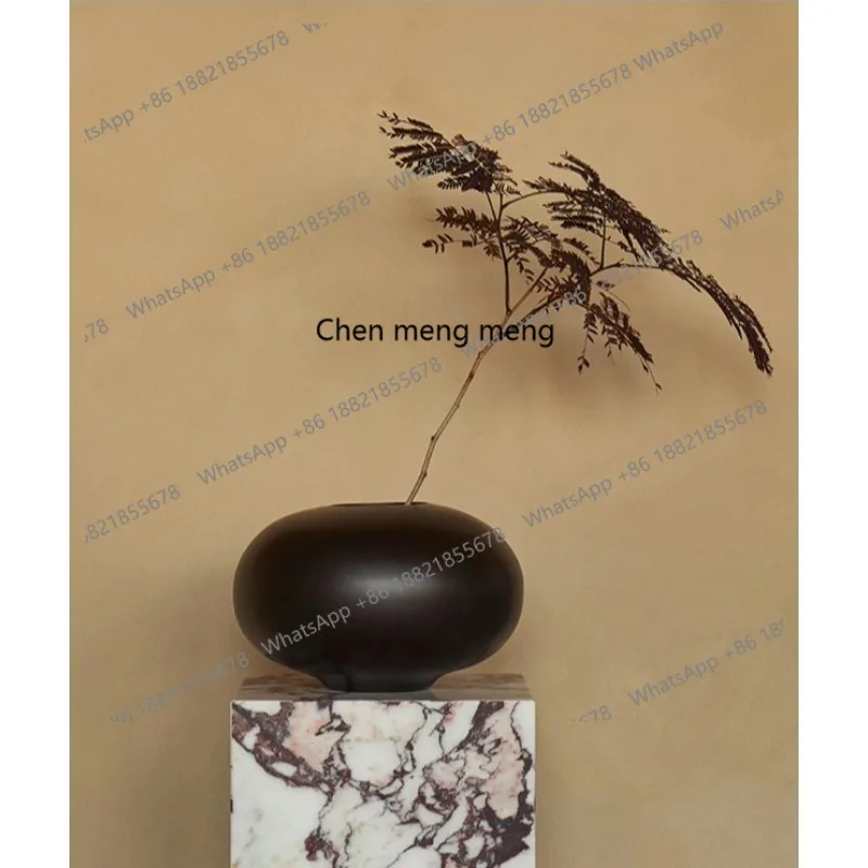 New household simple mango wooden vase, medieval style