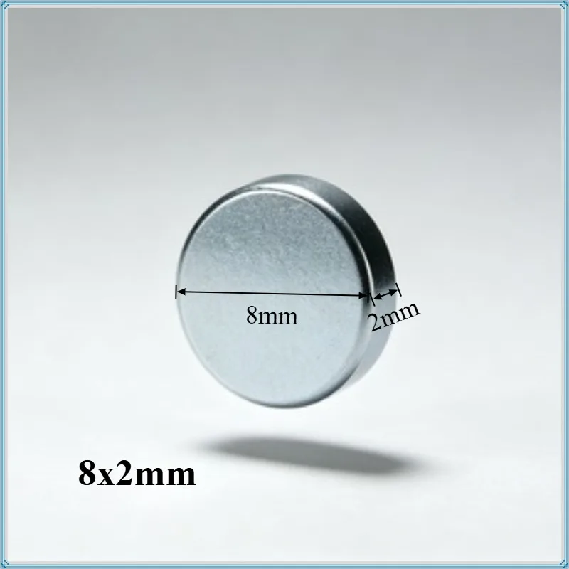 8X2MM Super Powerful Round Neodymium Disc Magnet Permanent Rare Earth Magnetic Sheet Magnet