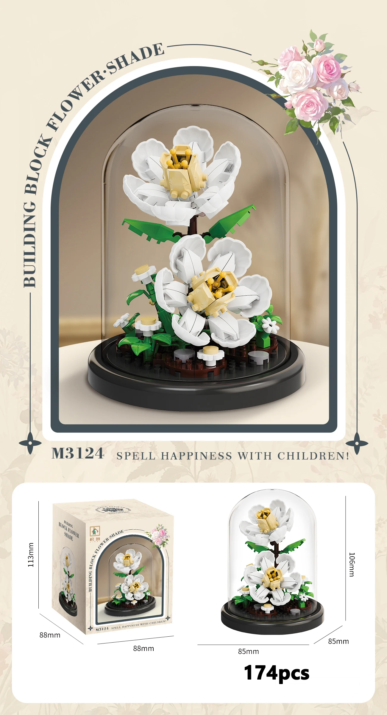 Eeuwige Bloemboeket Bonsai Potplant Micro Bouwstenen Model Woondecoratie Puzzel Speelgoed Kinderen Verjaardag Kerstcadeaus