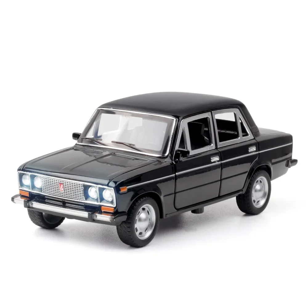 1:24 2016 Lada High Simulation Diecast Metal Alloy Model car Pull Back Sound Light Car Children Gift Collection