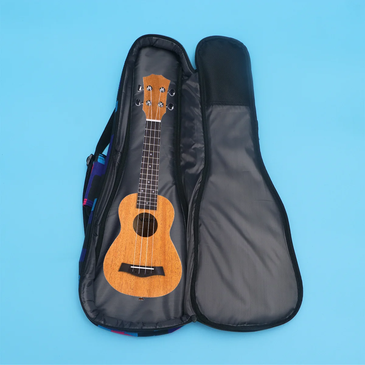 

Ukulele Carry Bag 21 Inch Cotton Padding Reinforced Thick Handle Adjustable Shoulder Strap Double Zipper Front Mesh Pocket