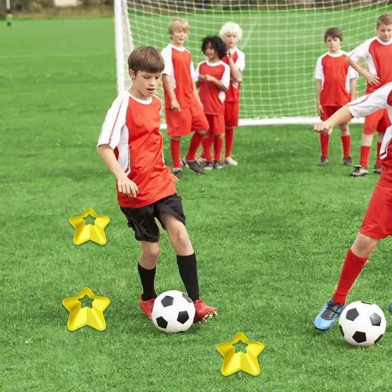 Soccer Disc Cones Football Cones Soccer Cones Five-Pointed Star Mark Disc Football Practice Equipment Field Cone Markers Agility