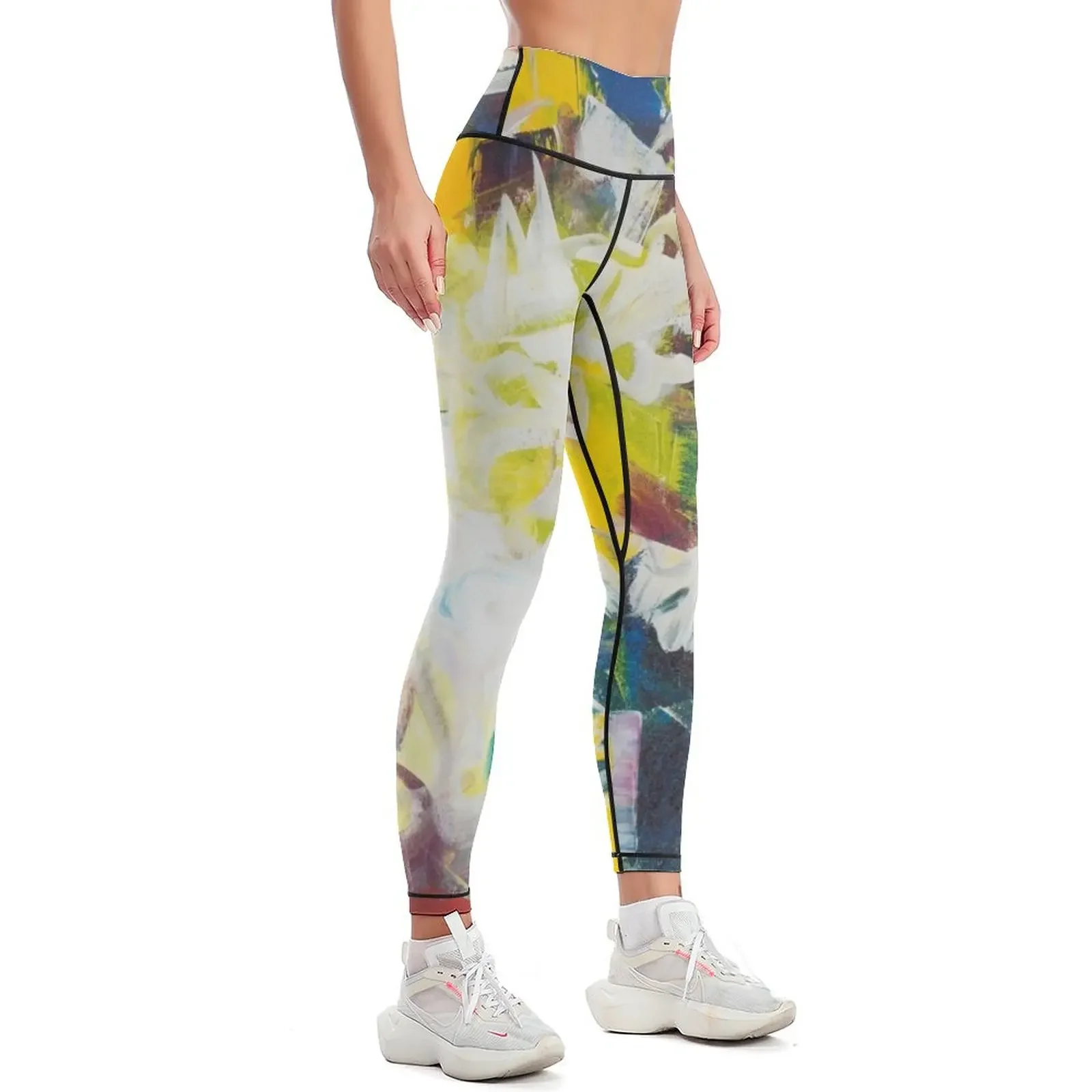 Abstract Petals in Motion Leggings Fitness woman high waist Legging sport Womens Leggings