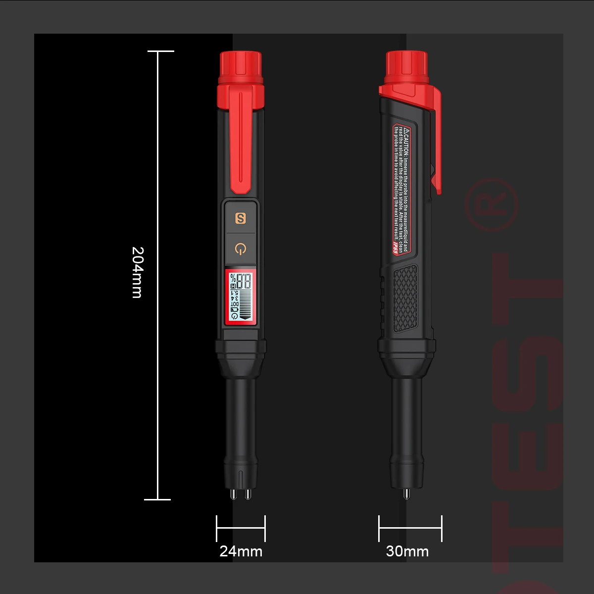 3-Farben-Hintergrundbeleuchtung Tragbarer Digitaler Bremsflüssigkeitstester Präziser Auto-Bremsöltester mit Ton- und Lichtalarm DOT3 DOT4 DOT5.1 – Detail 20