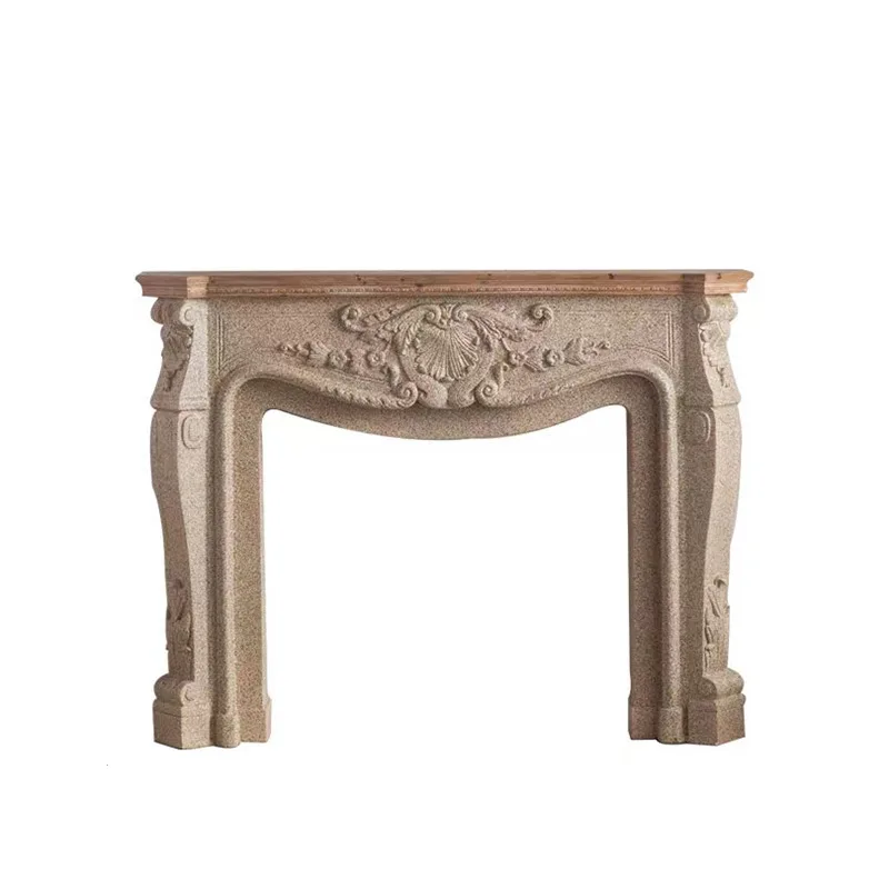 

American retro stone mantel home living room imitation marble entrance rack wedding decoration Internet celebrity photography
