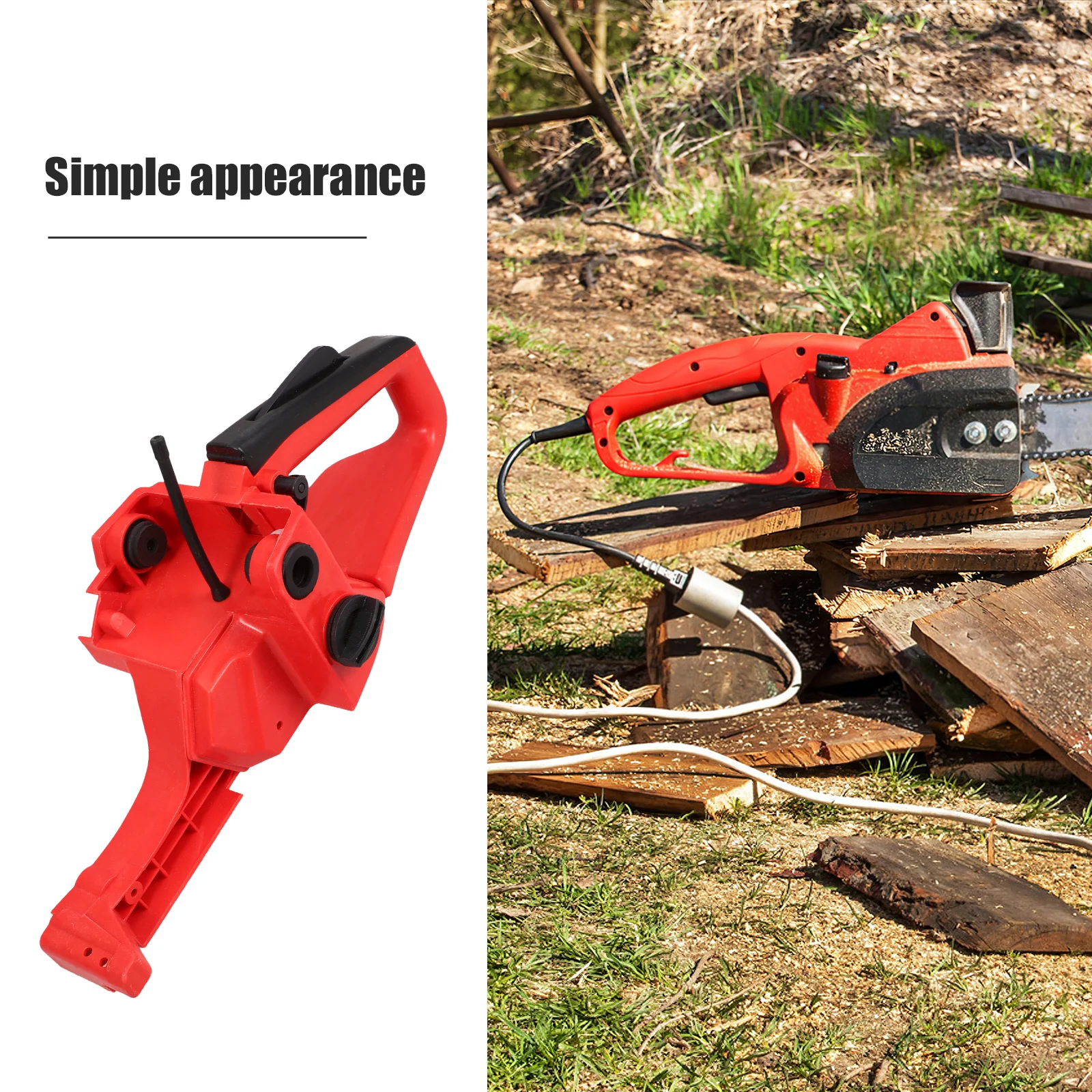 

Chainsaw Gas Tank Rear H Assembly Heavy duty Compatible Most Models Easy Install Sturdy PC Material Ergonomic Design Secure