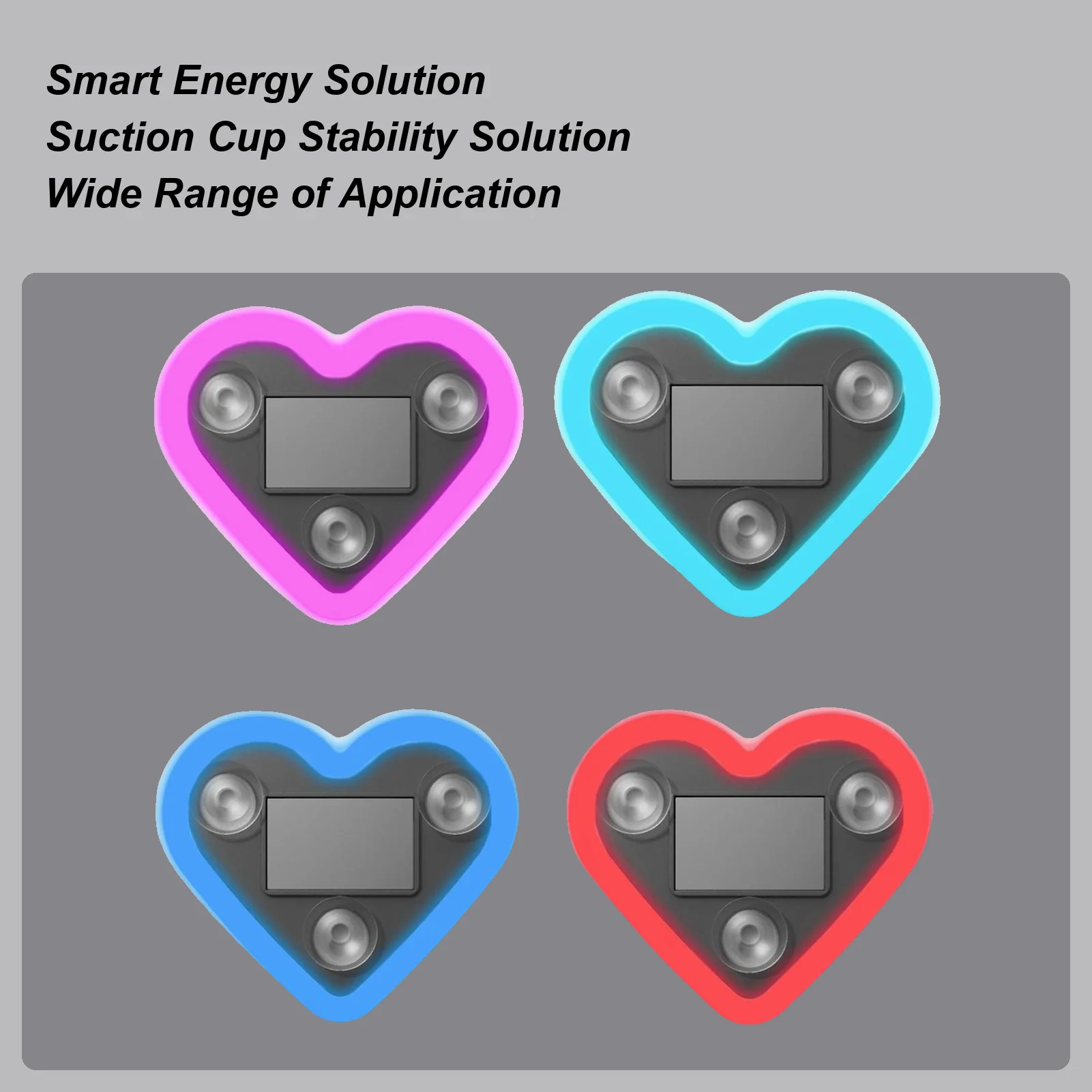 سيارة الشمسية مثلث نافذة على شكل قلب النيون LED ضوء ينبعث منها مصباح لتهيئة الجو الأسلاك الداخلية الحرة LED مصباح لتهيئة الجو #2