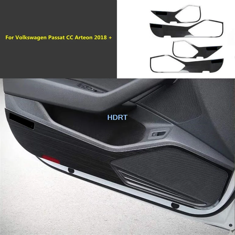 

Car Styling Accessories Door Anti Guard Gate Kick Pad Plate Cover Interior Decoration For Volkswagen VW Passat CC Arteon 2018 +