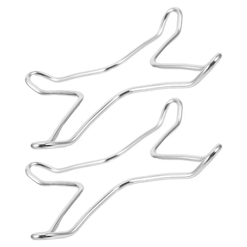 

2 Pcs Accessories Gas Stove Auxiliary Rack Stainless Maker Support