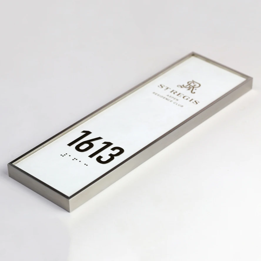 

Custom Vertical Address Sign for Outdoor Use Stainless Steel House Numbers Durable Door Plate