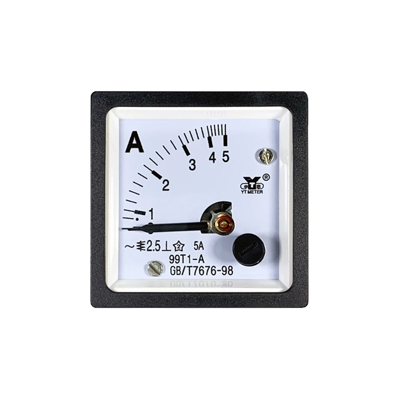 99T1 AC Ammeter 40/50/75/100/200/300/5A pointer Voltmeter 450V 45 * 45 48