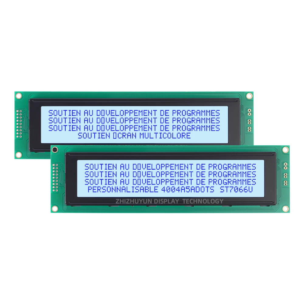 4004A5 European Character LCD Module Display Screen BTN Black Film LED Backlight ST7066U Controller