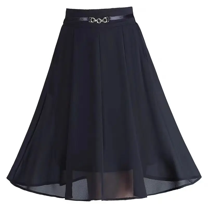 Women Summer Mini Chiffon Skirts Sexy High Waist Wrapped Hip Skirt Female Wild Solid Slim Elastic Shorts Breathable Skirts 330