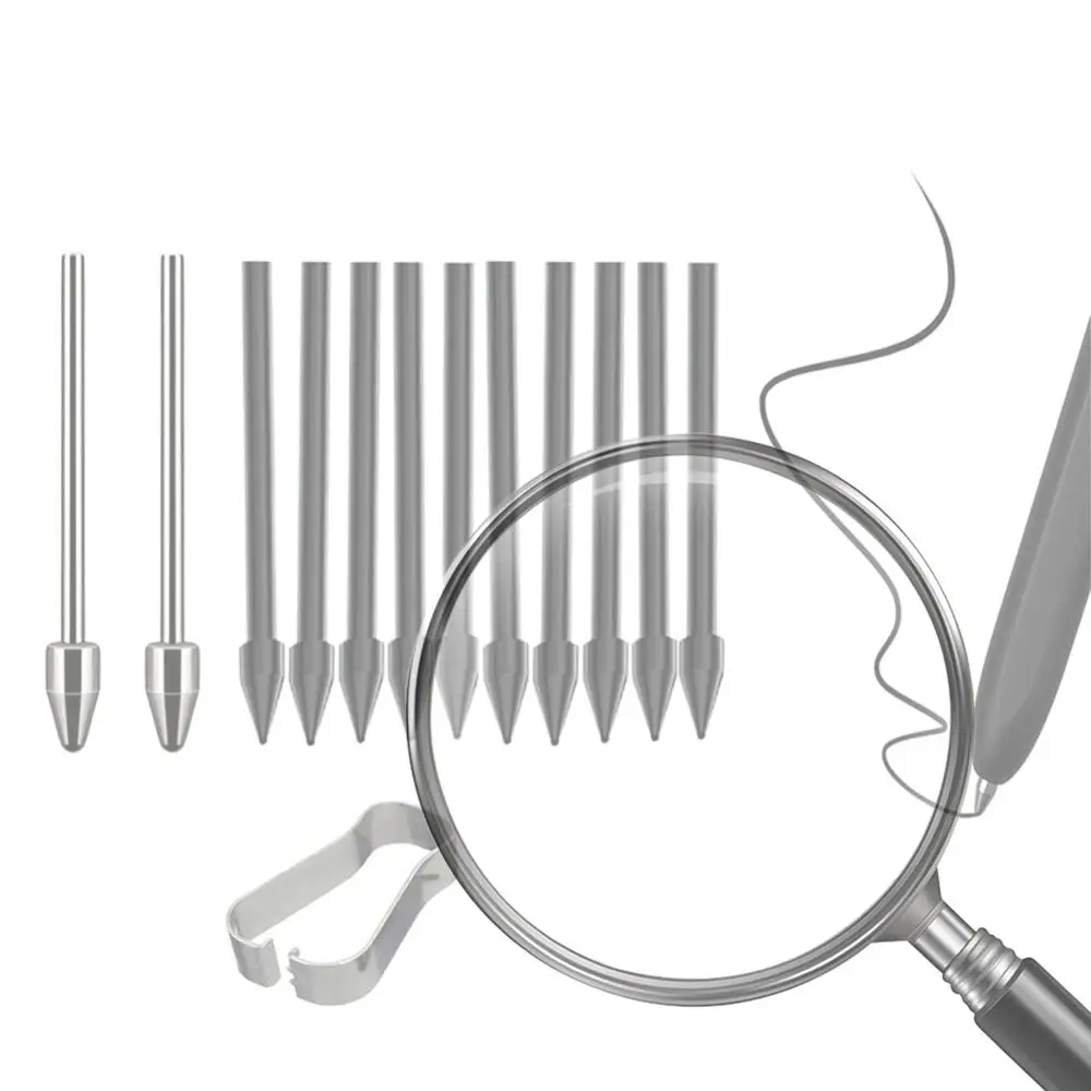 

Сменные наконечники из титанового сплава с тонким стержнем и клипсой для планшетных перьевых ручек Samsung Tab S22/S23/S24 Ultra S Pen