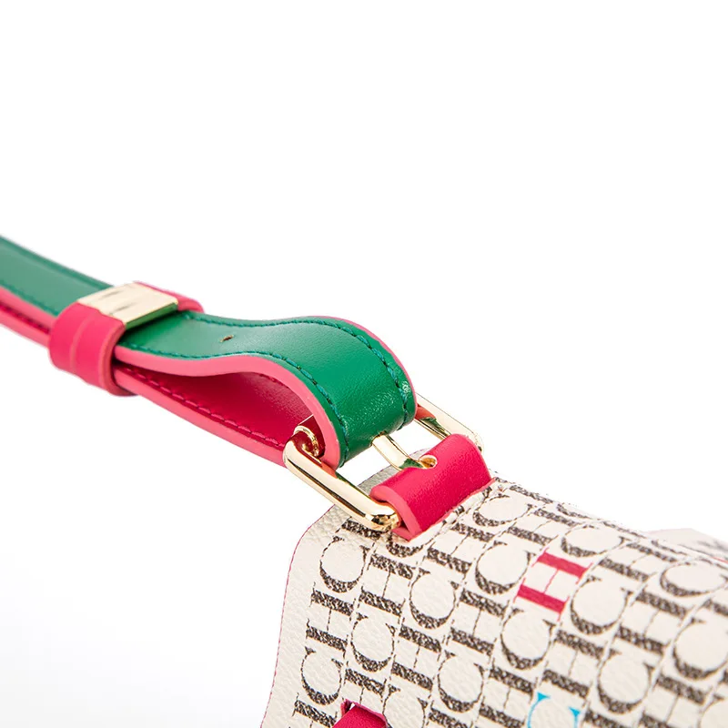 Модная женская сумка через плечо с принтом, классическая сумка-ведро с буквенным узором в стиле ретро, сумка-ведро в винтажном стиле для повседневных прогулок