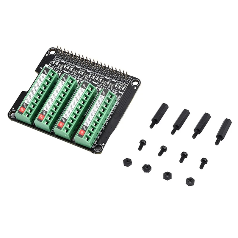 Ultra-Small RPi GPIO Status LED & Terminal Block Breakout Board Module for-A23U
