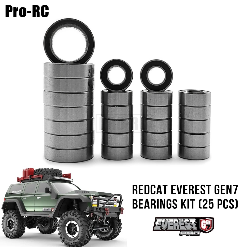 25 Stuks Complete Verzegelde Lagers Kit Voor Redcat 1/10 Everest Gen7 Rc Rock Crawler Auto-Onderdelen