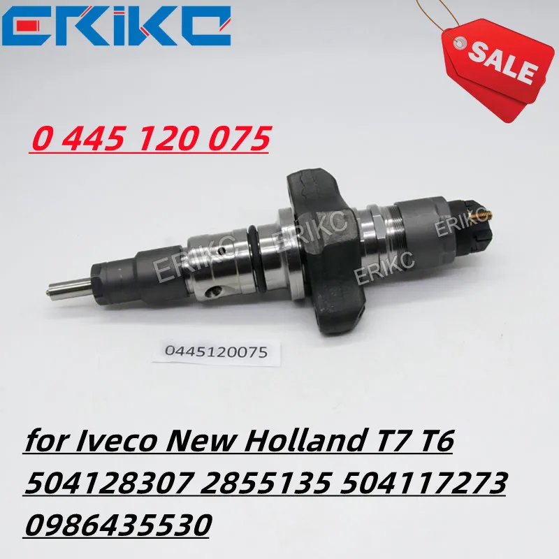 0 445 120 075 Common Rail Injector Assembly 0445120075 for Iveco New Holland T7 T6 504128307 2855135 504117273 0986435530