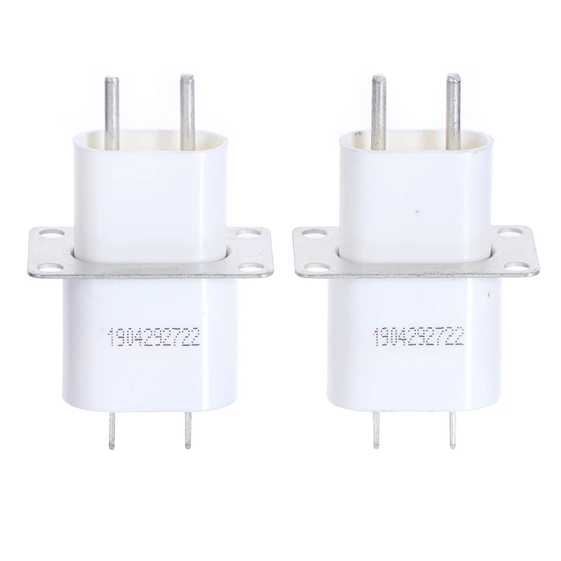 2 個の電子電子レンジマグネトロン、スルーコアコンデンサピンソケットコンバーター付き家庭用電子レンジマグネトロンソケットピン