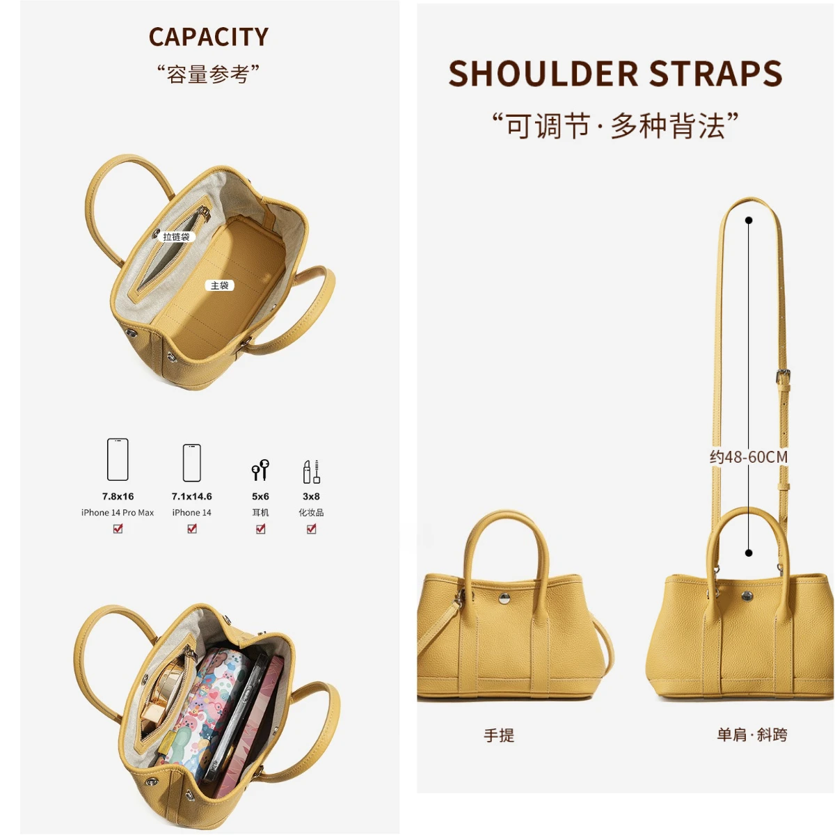 2025 خريف شتاء 100% الطبقة الأولى جلد البقر حقيبة كروسبودي حقيبة كتف متعددة الاستخدامات المحمولة موضة فاخرة مصمم حقيبة نسائية