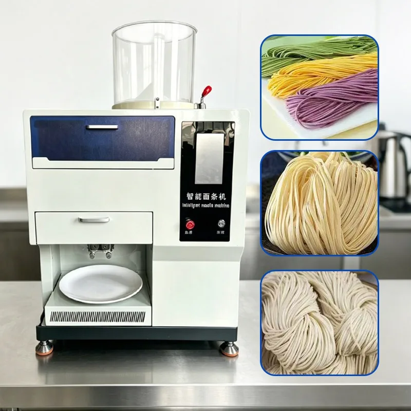 Fully Automatic Motor 1.1KW Household Noodle Machine 304 Stainless Steel Two-in-one Dough Pressing Machine 1 Year Warranty