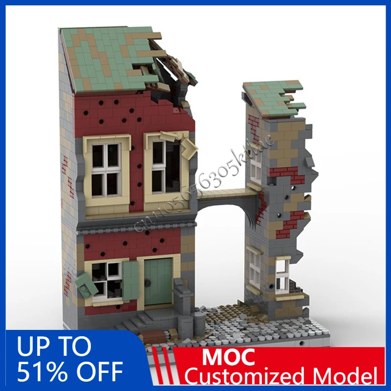 1559 pièces maison rue ruineuse N5 MOC personnaliser bloc de construction modulaire enfants technologie brique modèle bricolage assemblage jouet cadeau