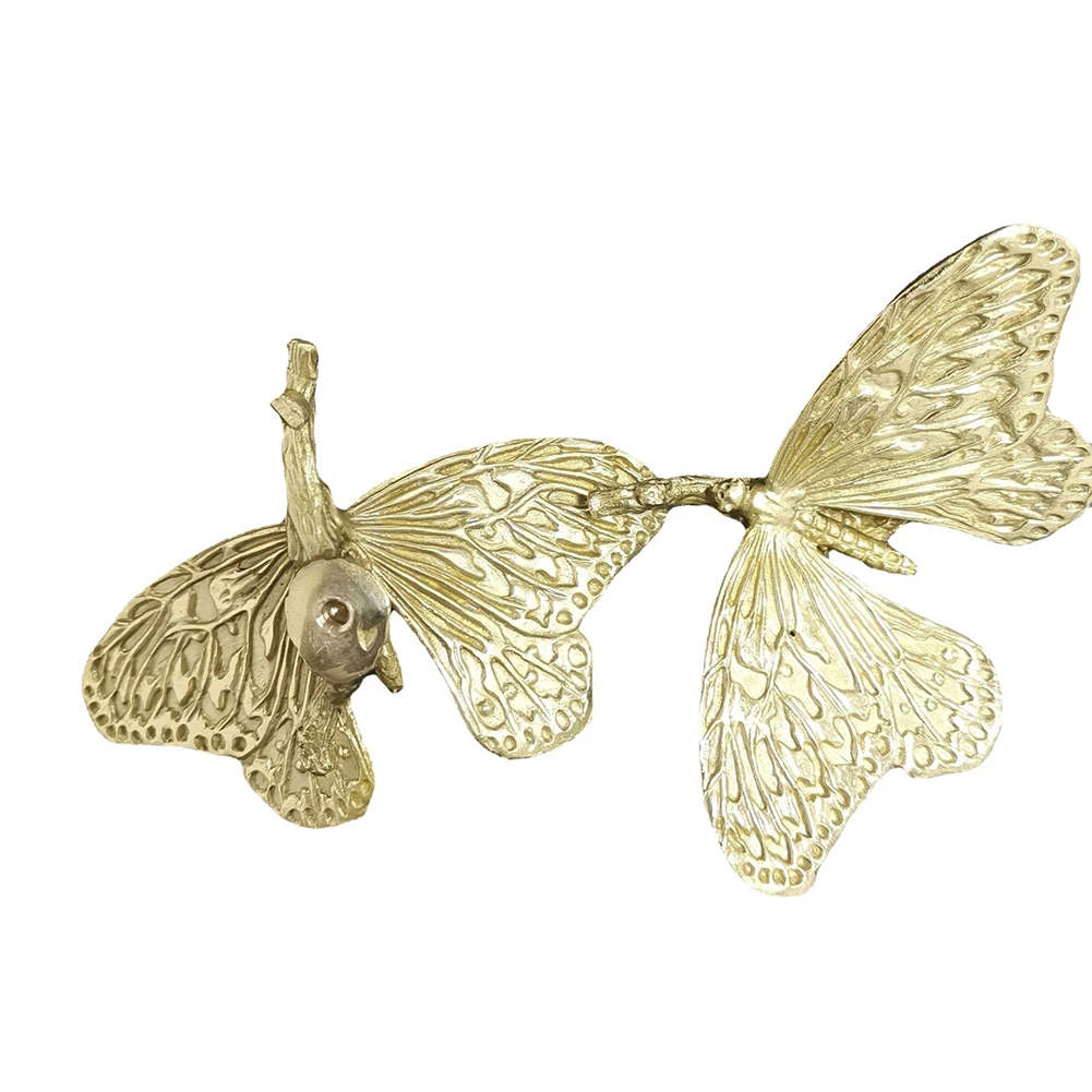 Drawer Pulls Butterfly Design Functional Decorative Piece Sturdy Grip Handle Brass Cabinet Door Pull Brass Handle