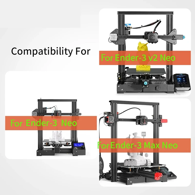 ชุดฮอตเอนด์ของเครื่องพิมพ์3D สำหรับ Ender3-Neo/V2 neo/max NEO Printer Hot end 0.4มม. หัวฉีด3D อุปกรณ์เสริมเครื่องพิมพ์