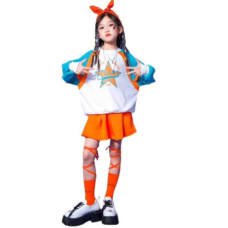 Hip-Hop-Street-Dance-Kostüme für Kinder, Spiele für Jungen und Grundschüler, Eröffnungszeremonie, erstklassiger Uniformanzug