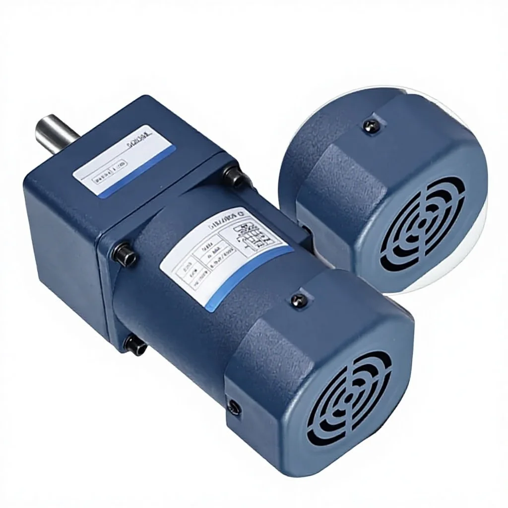 Factory Price Customized 120W Single Phase 110V 220V High Torque AC Gear Motor 104mm Gearbox 1:3-1:200 Gear Ratio IE2 Efficiency