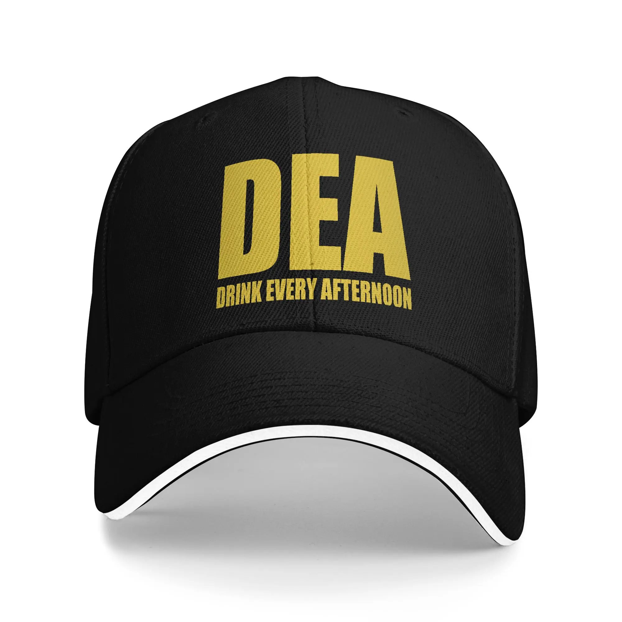 DEA Meme Drink Every Afternoon Baseball Caps Fashion  Sandwich Hats Unisex Style Adjustable Dad Hat Travel Gift
