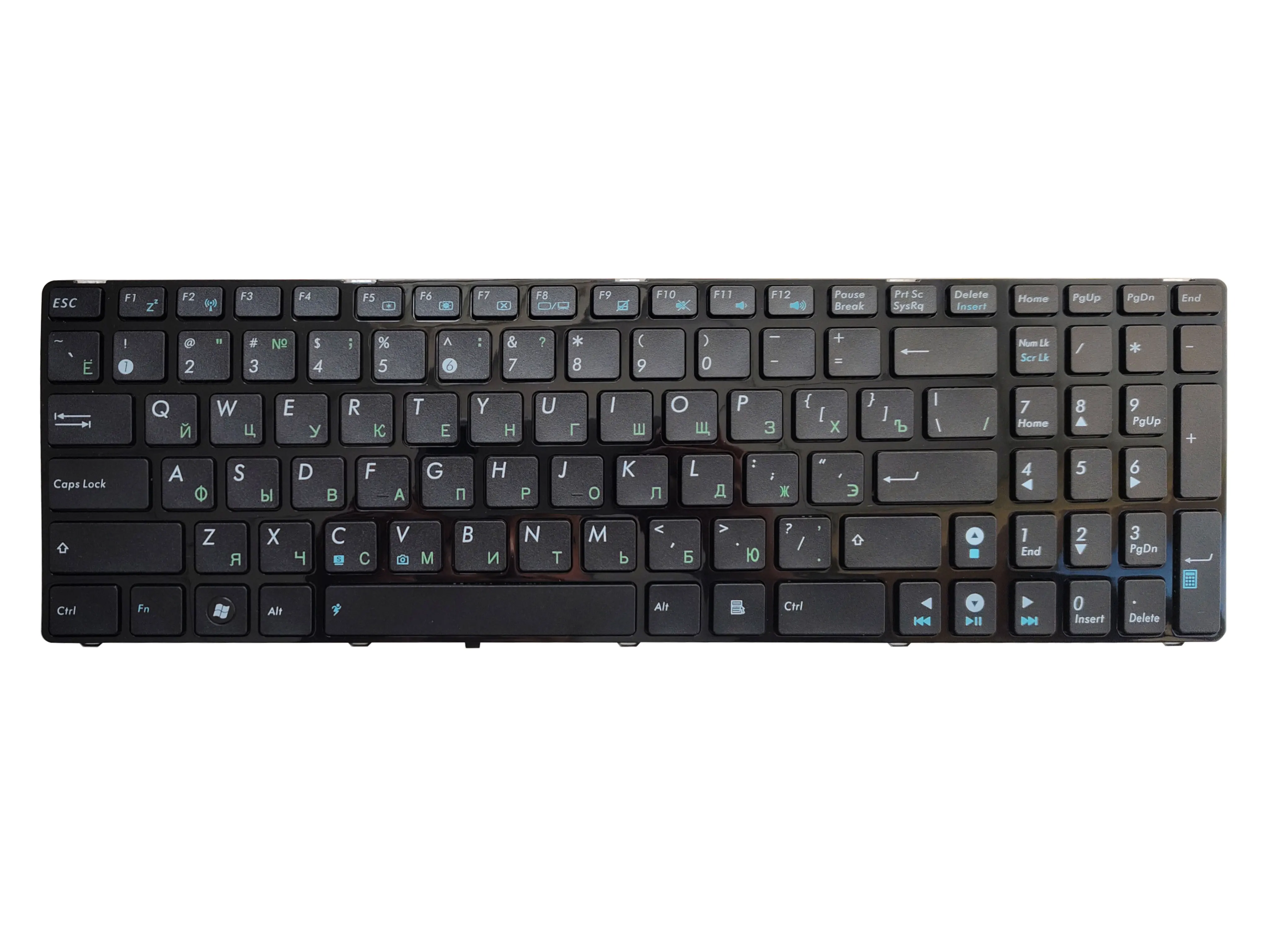 Russian keyboard FOR ASUS X53 X54H k53 A53 N53 N60 N61 N71 N73S N73J P52F P53S X53S A52J X55V X54HR X54C RU With black border