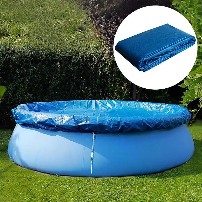 4/5/6/8/10/12Ft copertura rotonda per piscina antipolvere antipolvere tappetino in PE/vinile