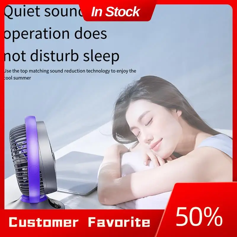 

Top Sale 3000Mah Rechargeable Desk Fan,Portable Table Air Circulator Fan For Whole Room- 6 Speeds,360° Tilt,90° Durable Oscillat
