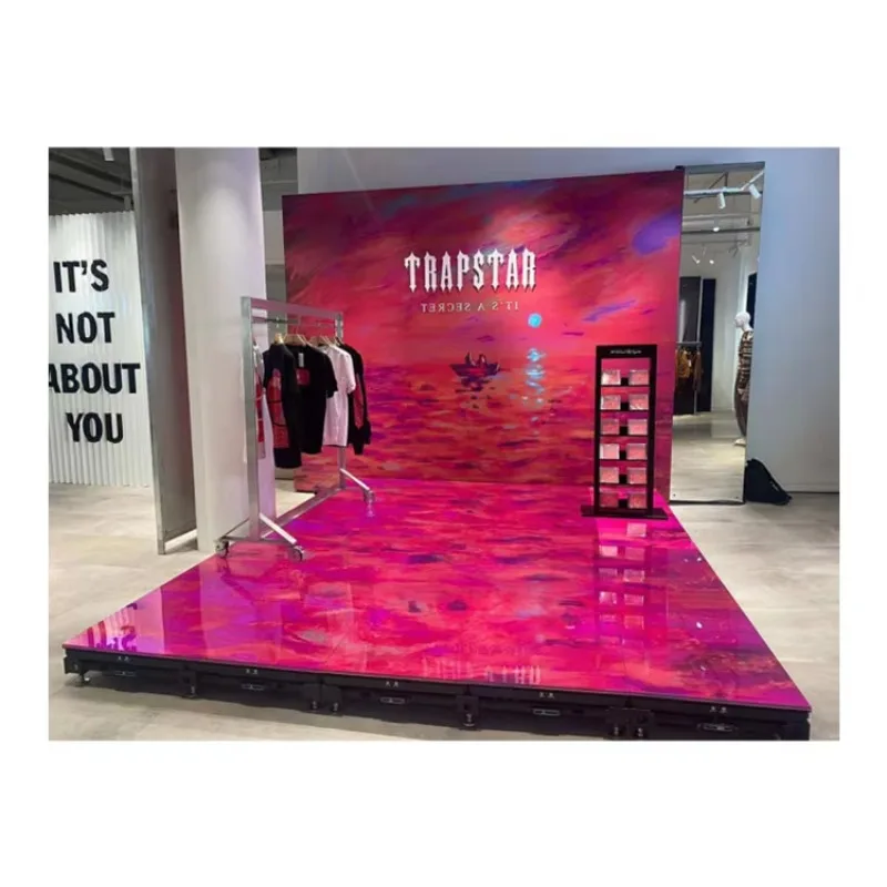 

3D Interactive P3.91 Indoor LED Dance Floor Screen 500×1000mm Cabinet For Wedding Party Event Rental On Sale