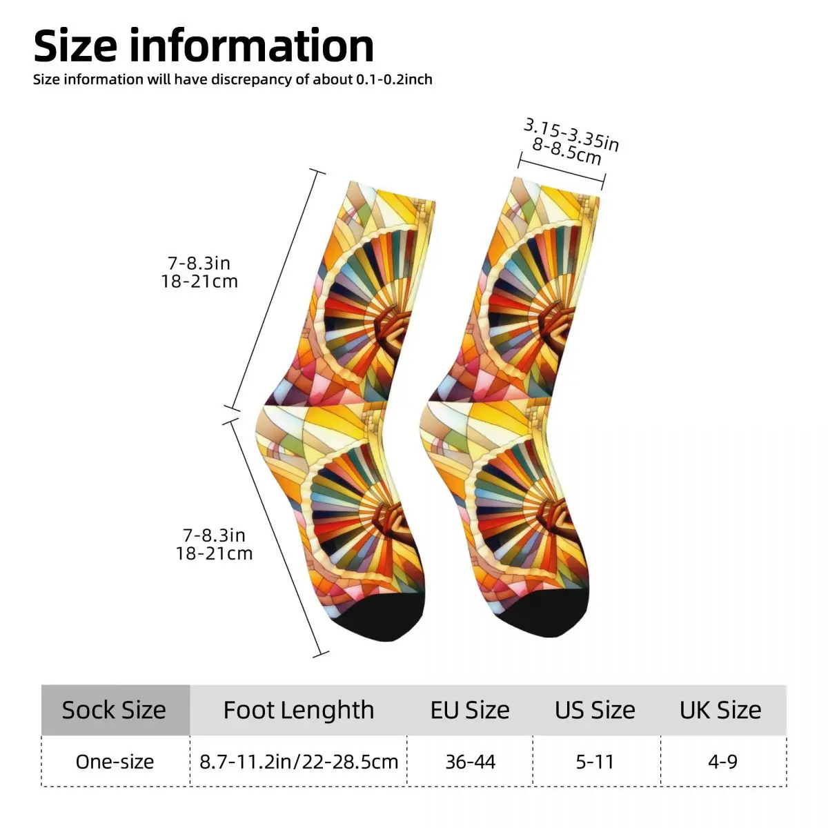 African Women Sock Printed Man Polyester