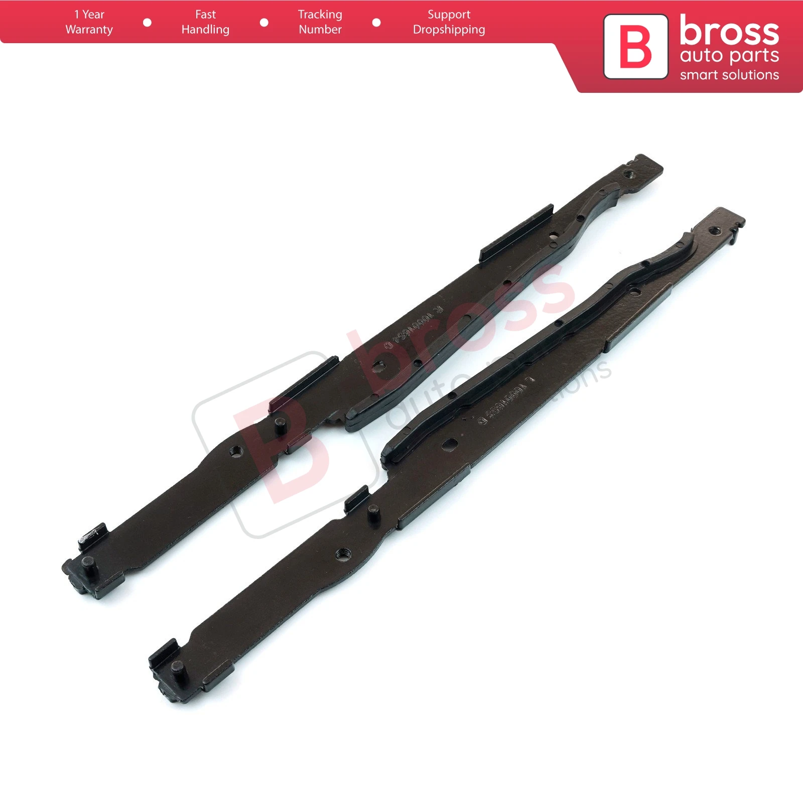 BSR529 Sunroof Panoramic Roof Mounting Runner Track Slider Guide Repair 2 Pcs Set 54138408062 For BMW 5 E39 X3 E83 X5 E53 E70