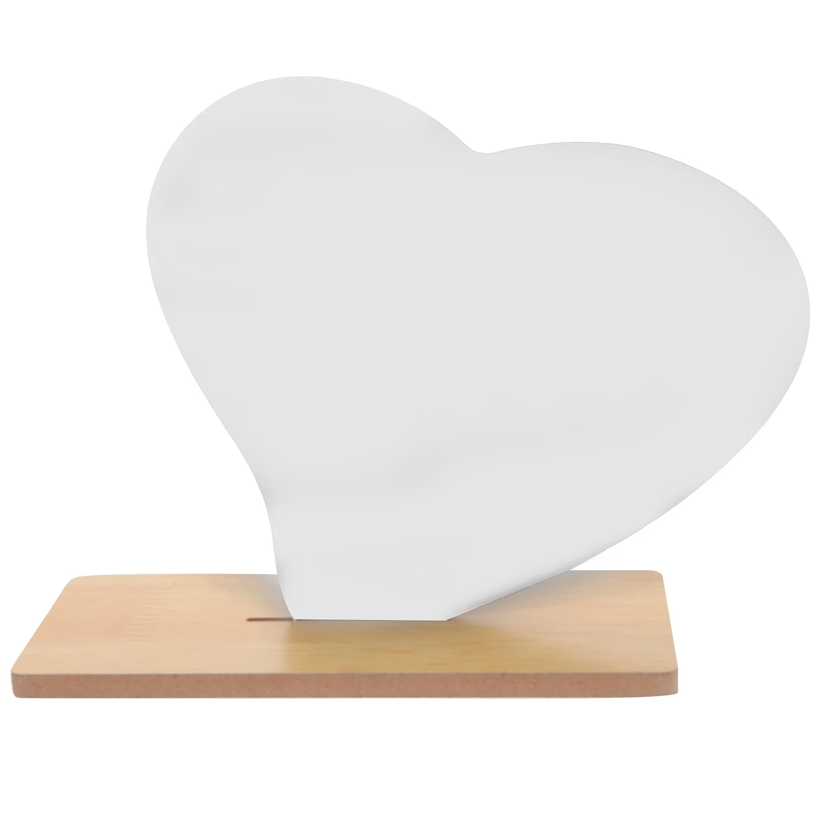 

1Set Heart Irregular Shape Acrylic Makeup Mirror Stand Table Vanity Lightweight Decorative Frameless Mirror for Desk
