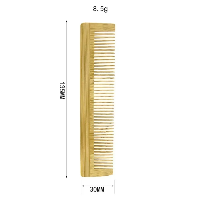 2pcs Wooden Comb Bamboo Massage Hair Combs Natural Anti-static Hair Brushes Hair Care Massage Comb Men Hairdressing Styling Tool