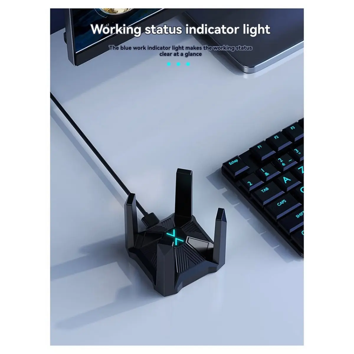 

(A26M) USB 3.0 Wi-Fi 6 адаптер без драйверов, двухдиапазонный 5G сетевой приёмопередатчик AX1800M для ПК с Windows 8/10/11